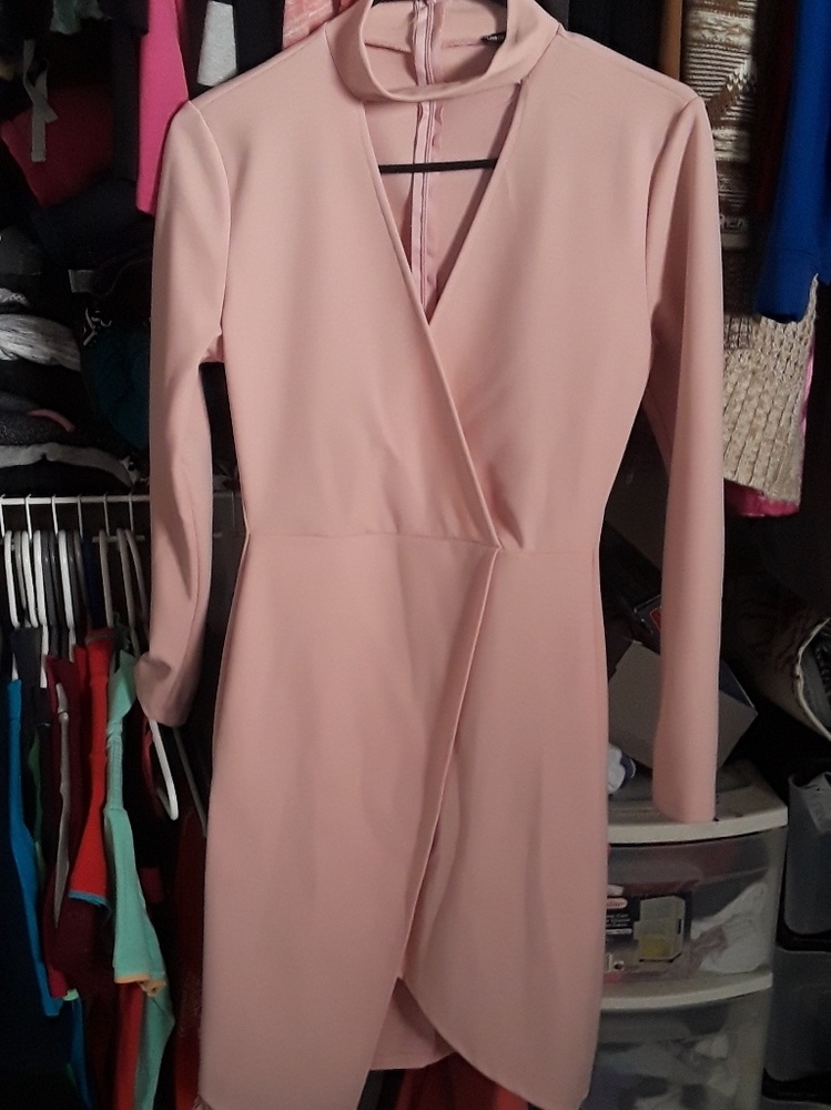 A light pink dress